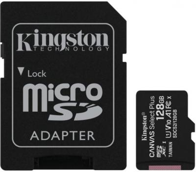 KINGSTON 128GB microSDXC Canvas Select Plus s adaptérom