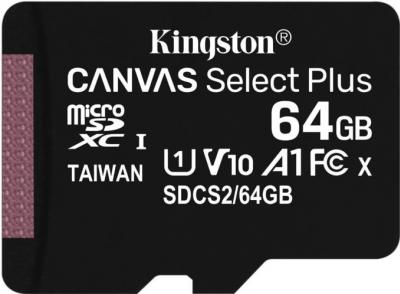 KINGSTON 64GB microSDXC Canvas Select Plus bez adaptéru