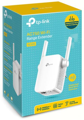 TP-Link RE205 bezdrôtový extender AC750