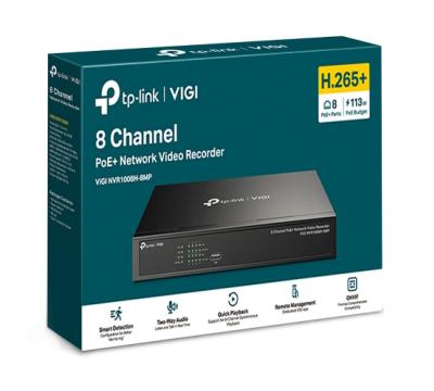 TP-Link VIGI NVR1008H-8MP 8 kanálové PoE+ dohľadové centrum