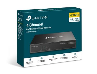 TP-Link VIGI NVR1004H-4P 4 kanálové PoE+ dohľadové centrum