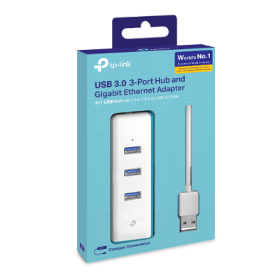 TP-Link UE330 rozbočovač s 3 USB portmi