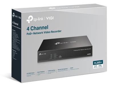 TP-Link VIGI NVR1004H-4P 4 kanálové PoE+ dohľadové centrum